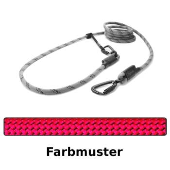 EASYLONG Hundeleine TWIST - M - 3m - pink mit schwarzen Punkten